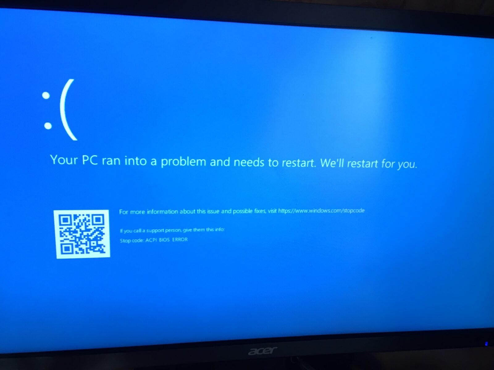 Ошибки при установке Windows 10 и их решения