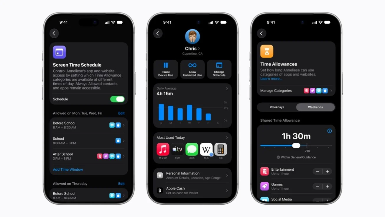 Родительские инструменты Apple: Screen Time и Family Sharing