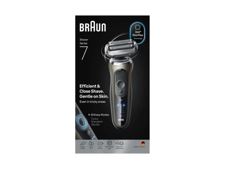 Braun Series 7 electric shaver in its box