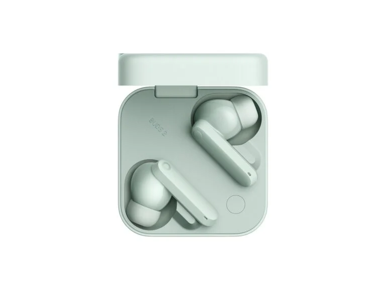 CMF Buds 2 earbuds in the open case