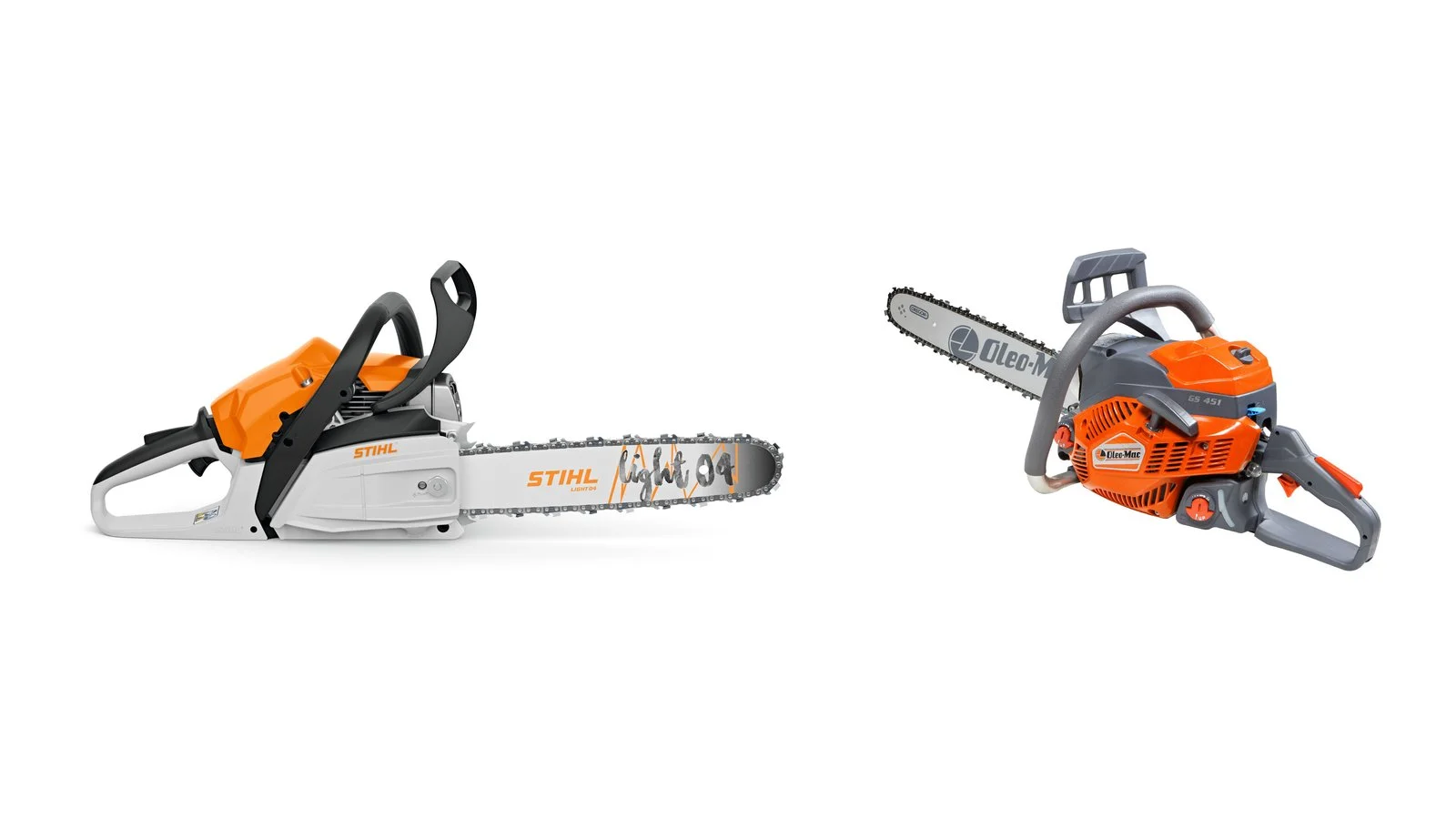 Бензопили STIHL MS 182 і Oleo-Mac GS 451