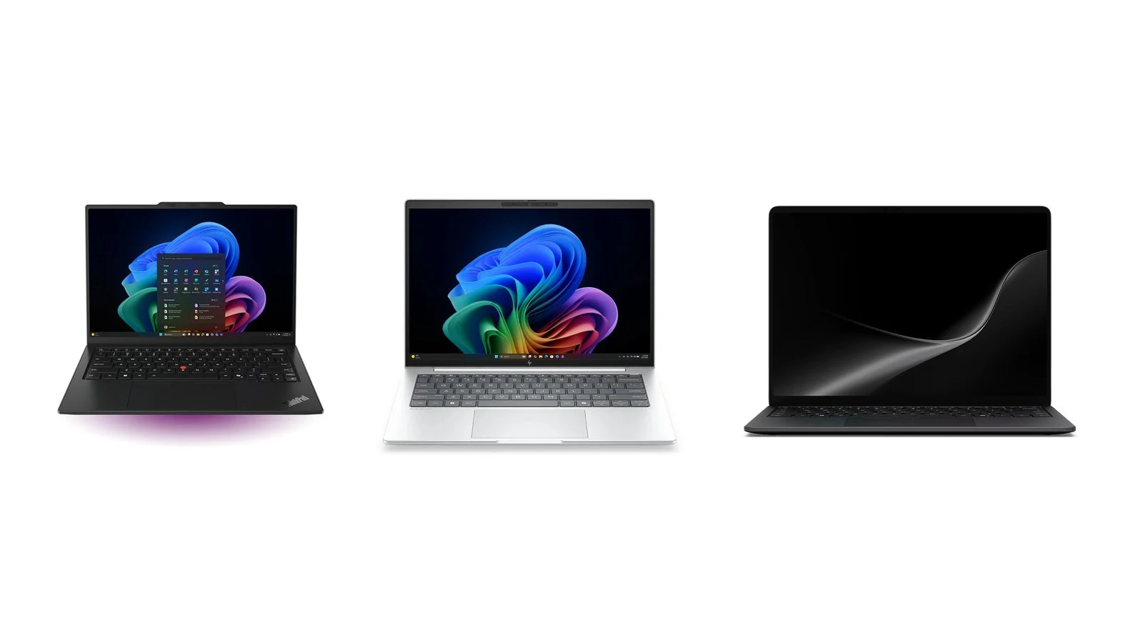Lenovo ThinkPad X1 Carbon, HP EliteBook 8 and Surface Laptop for Business laptops