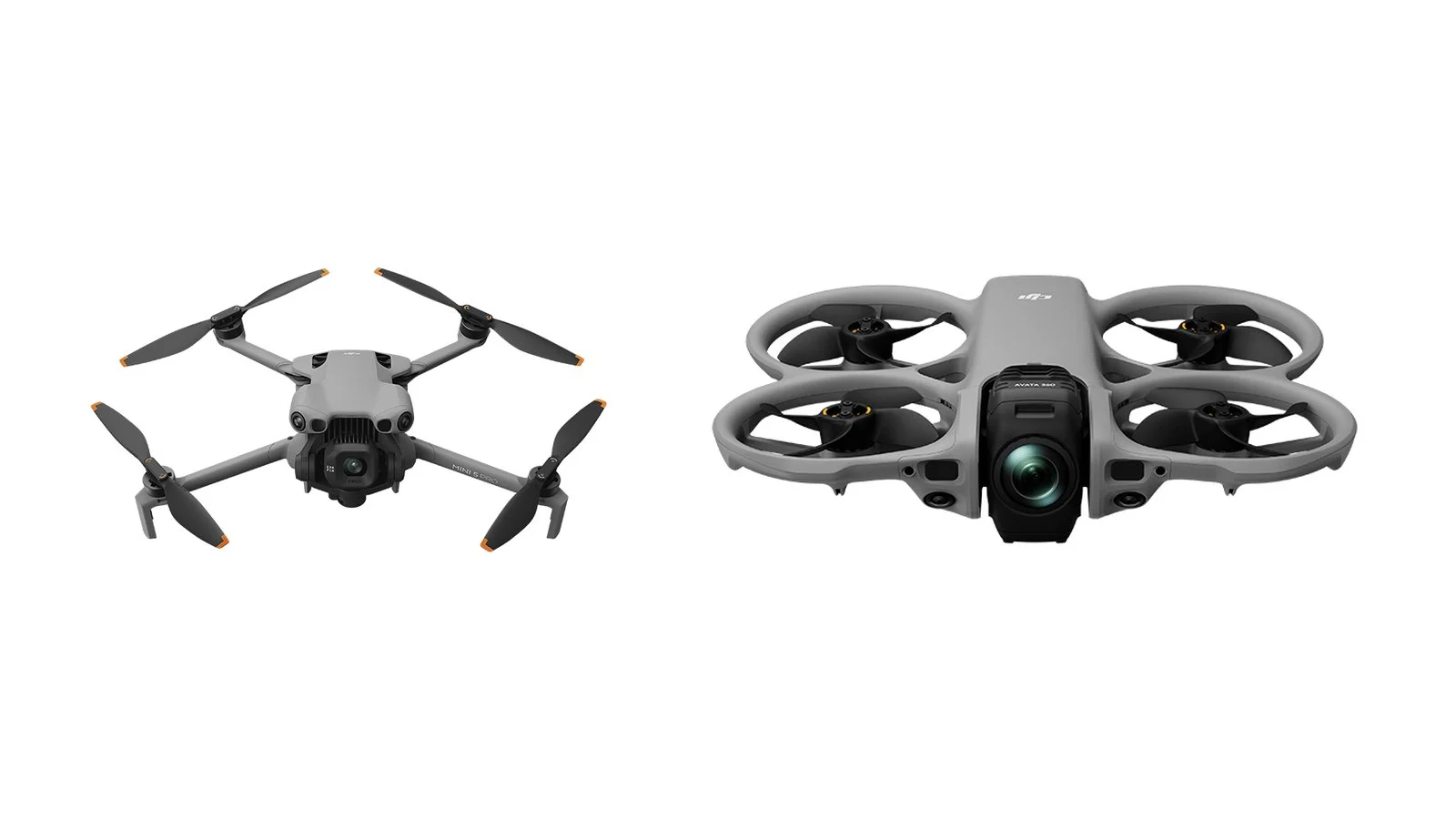 DJI Mini 5 Pro and DJI Avata 360 drones