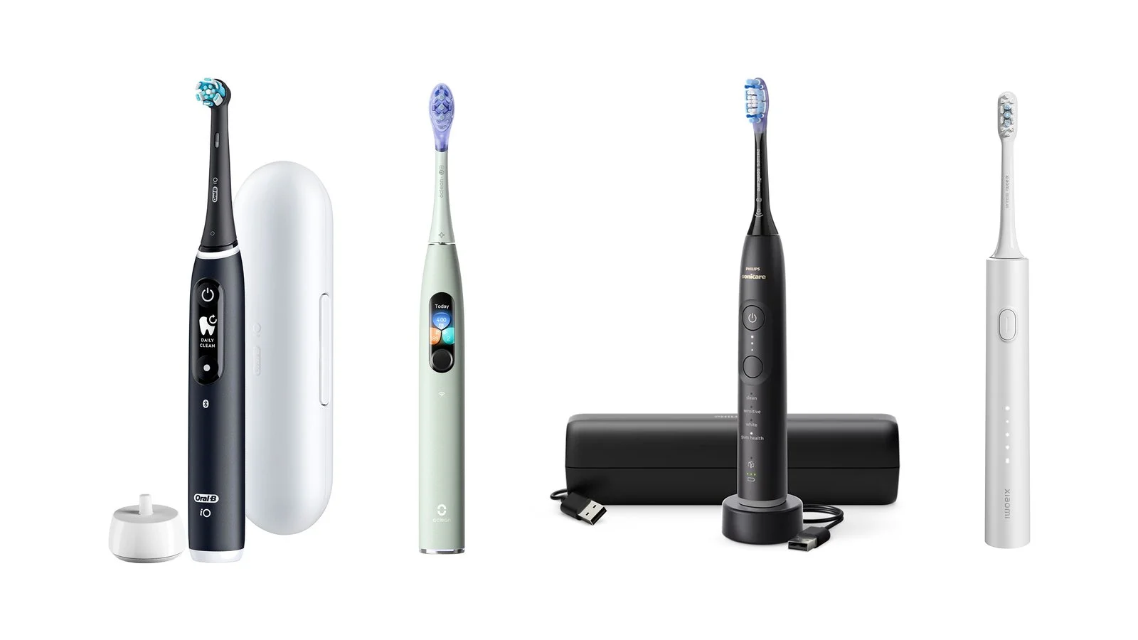 Електричні зубні щітки Oral-B, Philips, Oclean і Xiaomi