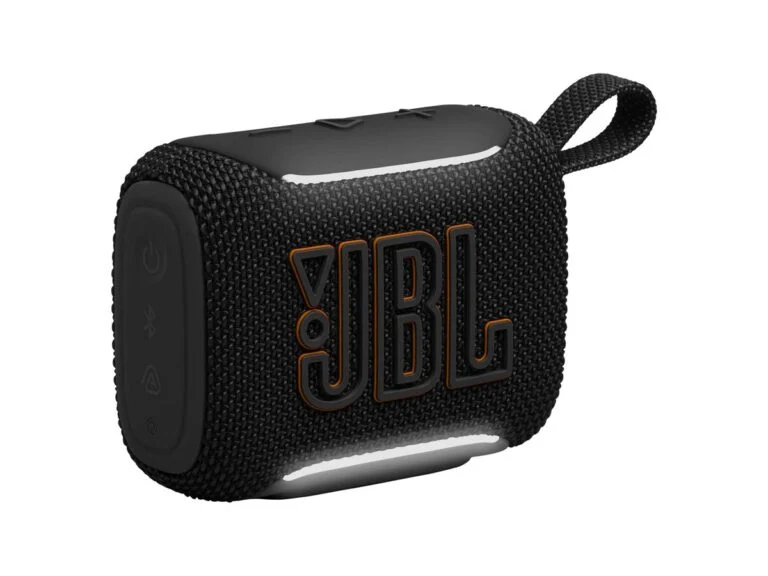 JBL Go 5 pocket speaker with edge lighting