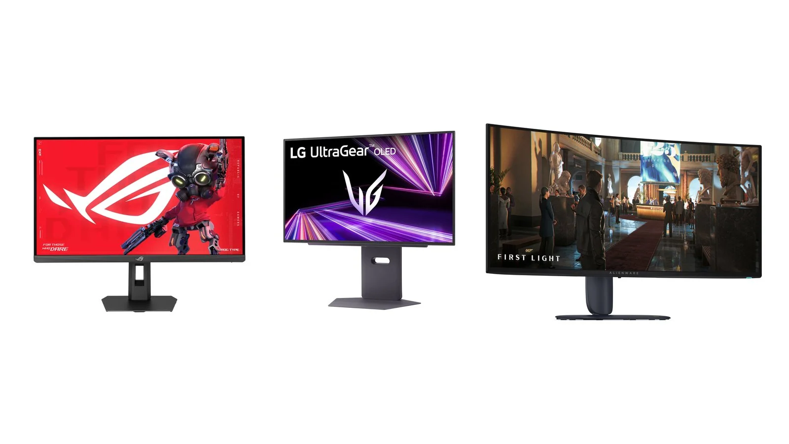 ASUS ROG Strix XG27ACMEG, LG UltraGear 27GX790A-B and Alienware AW3426DW gaming monitors