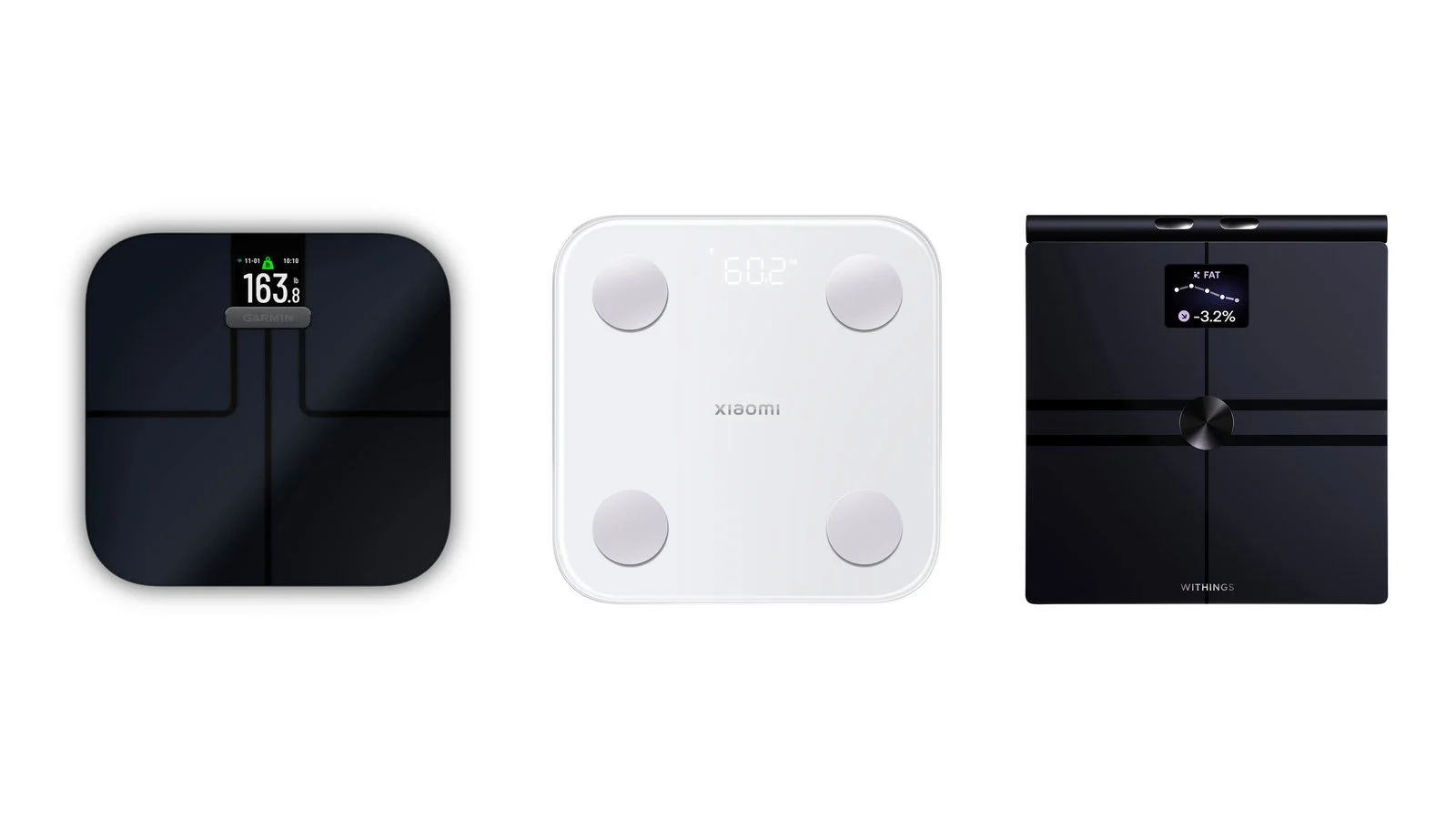 Розумні ваги Garmin Index S2, Xiaomi Body Composition Scale S400 і Withings BodyFit